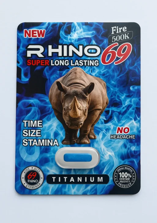 Rhino 69 Super Long Lasting - Fire 500K Titanium Male Enhancement Pill