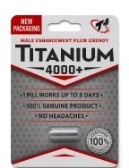 Titanium 4000+ - Male Enhancement + Energy Capsule