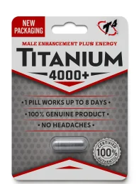 Titanium 4000+ - Male Enhancement + Energy Capsule
