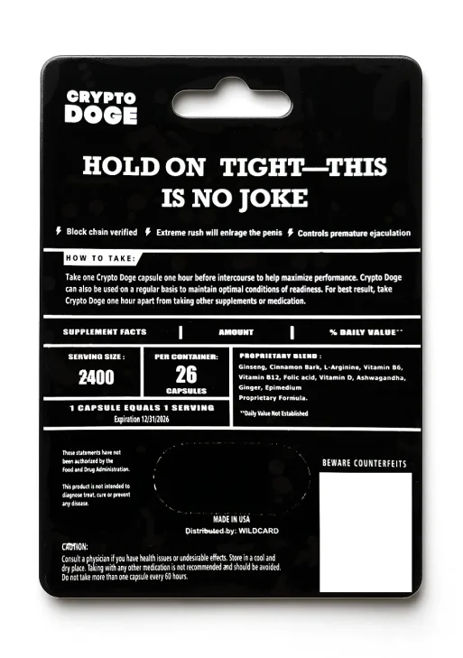 Crypto Doge Male Enhancement Pill – Blockchain-Backed Performance Boost