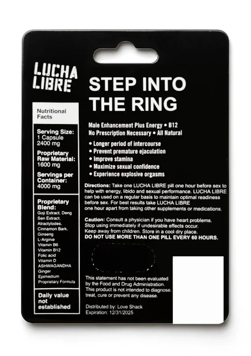 Lucha Libre - Male Enhancement + Energy Capsule