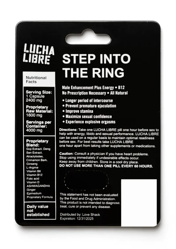 Lucha Libre - Male Enhancement + Energy Capsule - Image 1