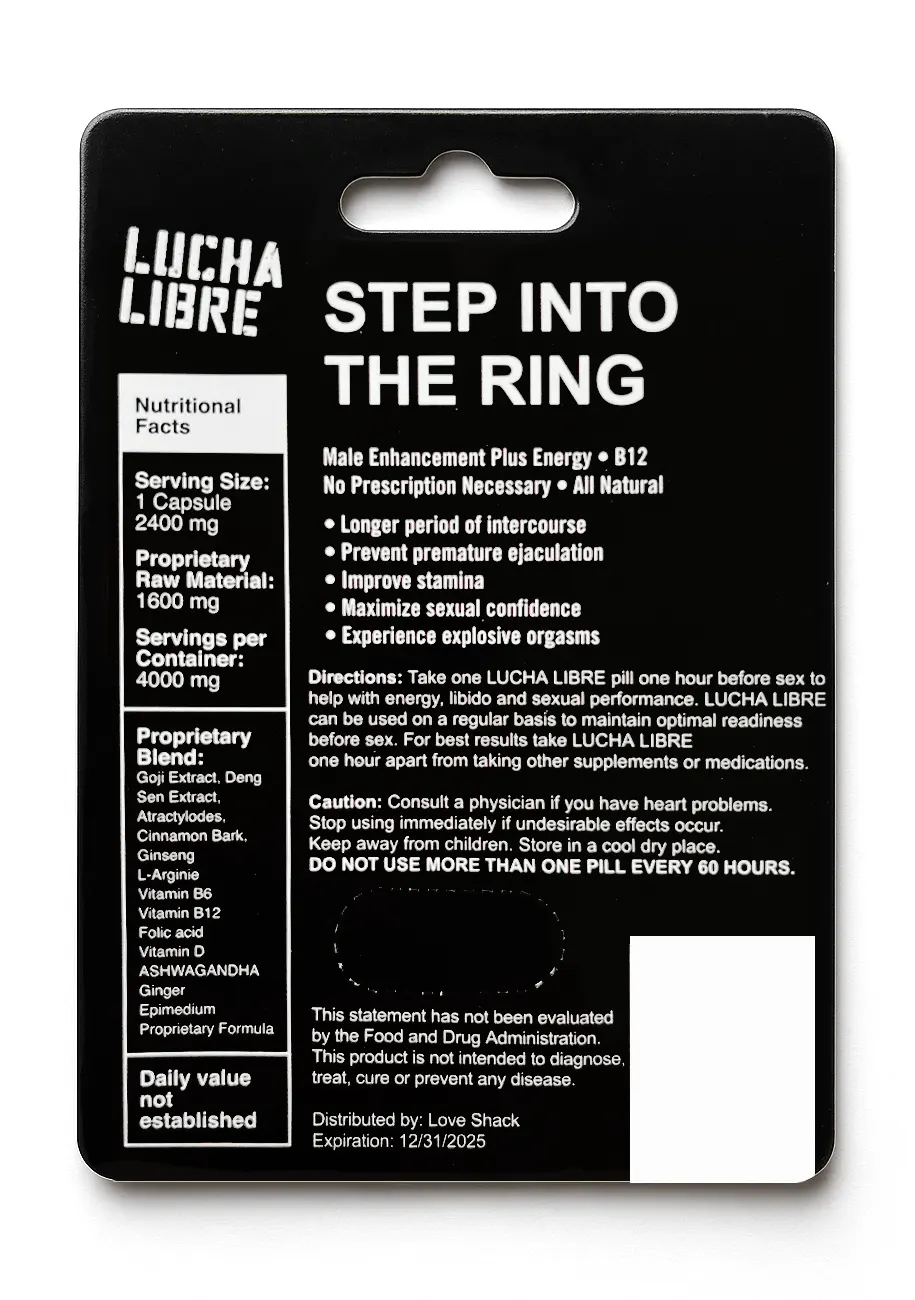 Lucha Libre - Male Enhancement + Energy Capsule