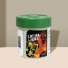 Lucha Libre-themed pill bottle with green cap and vibrant label